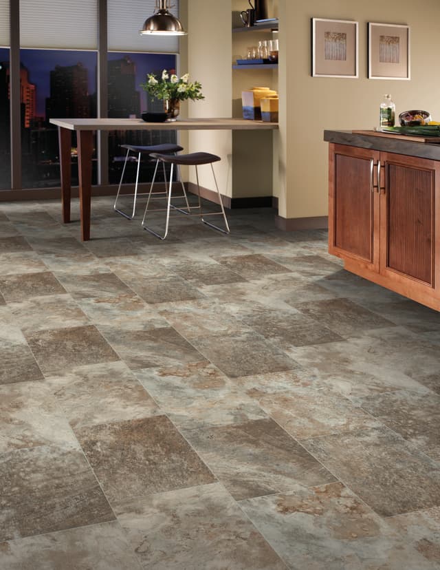 Luxury Vinyl Sheet Platinum Colorado Pebble Bed 130021