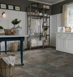 Luxury Vinyl Sheet Platinum Cambridge Greystone 130030 Roomscene