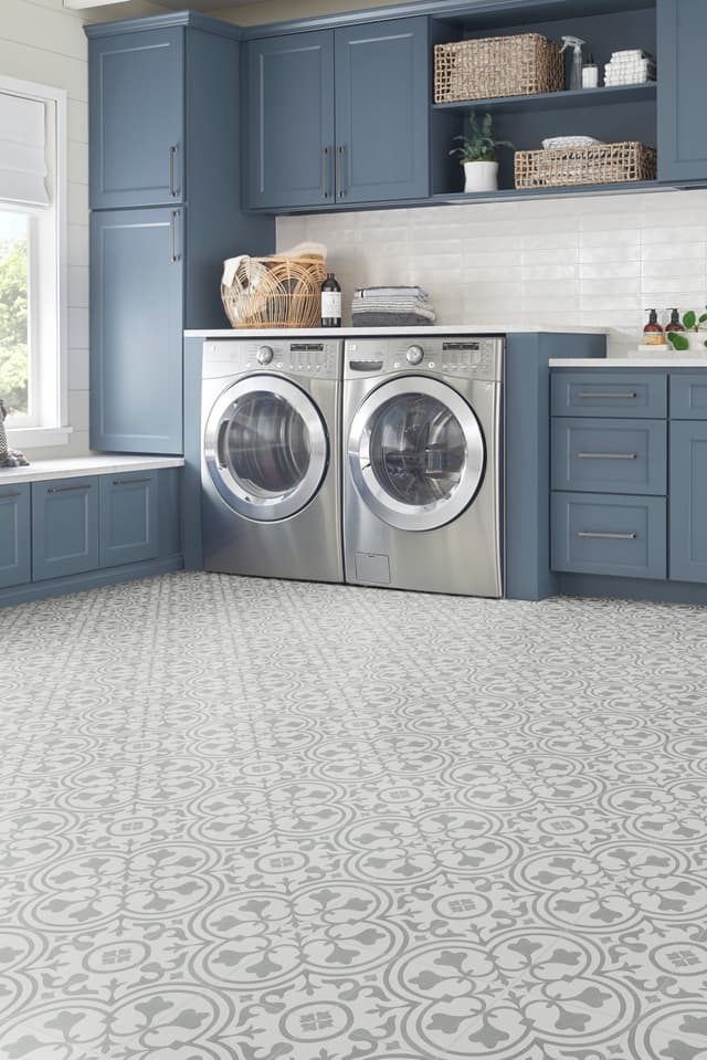 Luxury Vinyl Sheet Platinum Deco Pewter 130393
