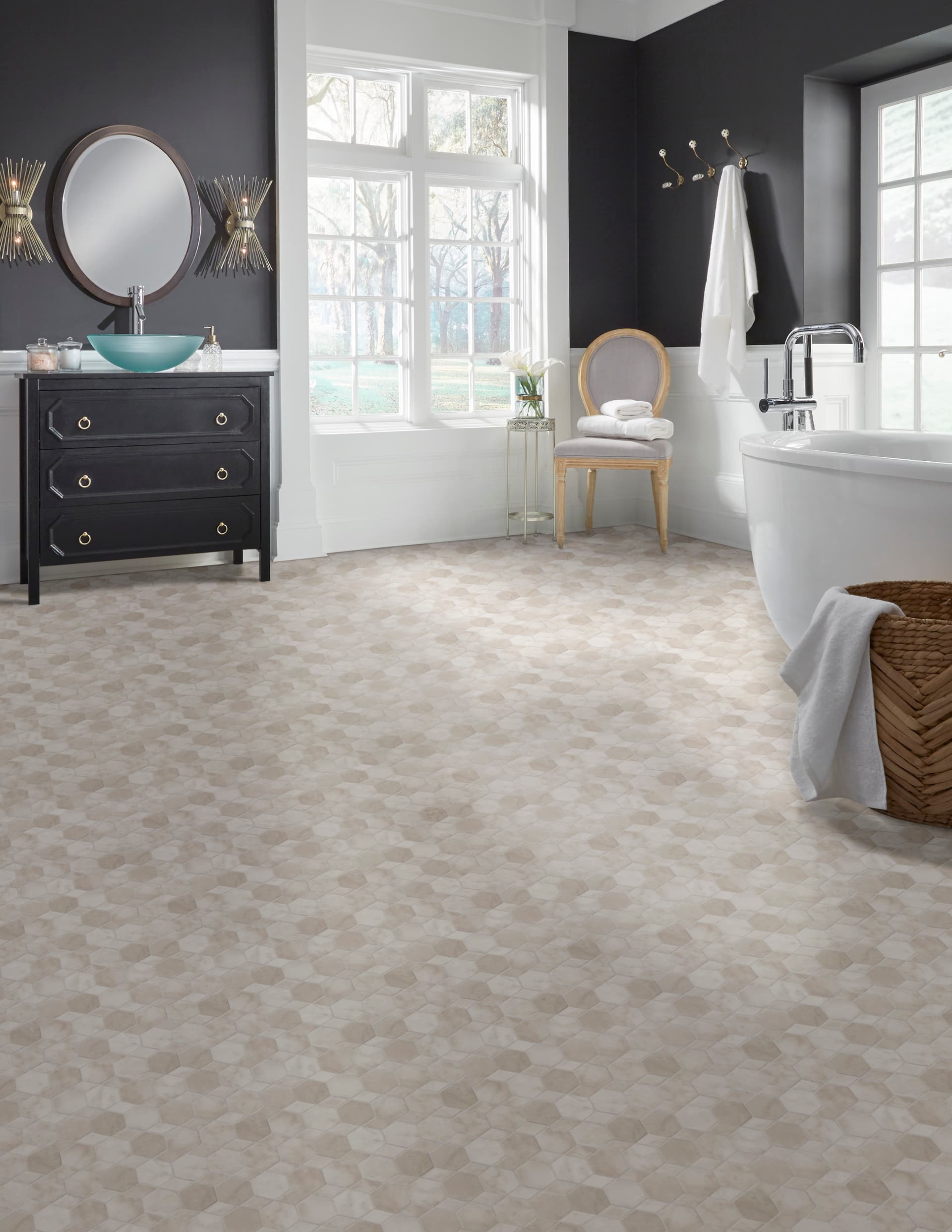 Luxury Vinyl Sheet Gold Oceana Shell 100441 Roomscene 