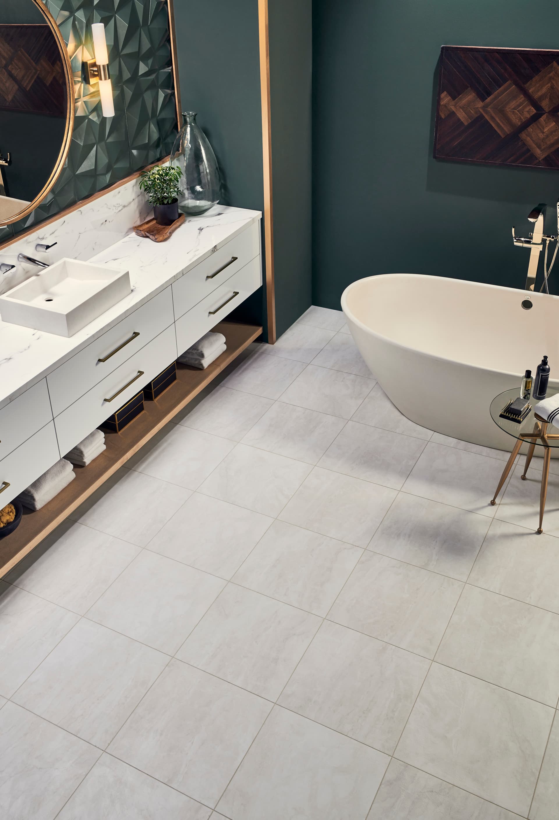 Luxury Vinyl ADURA®Flex Vienna Alabaster FXT430 | Mannington