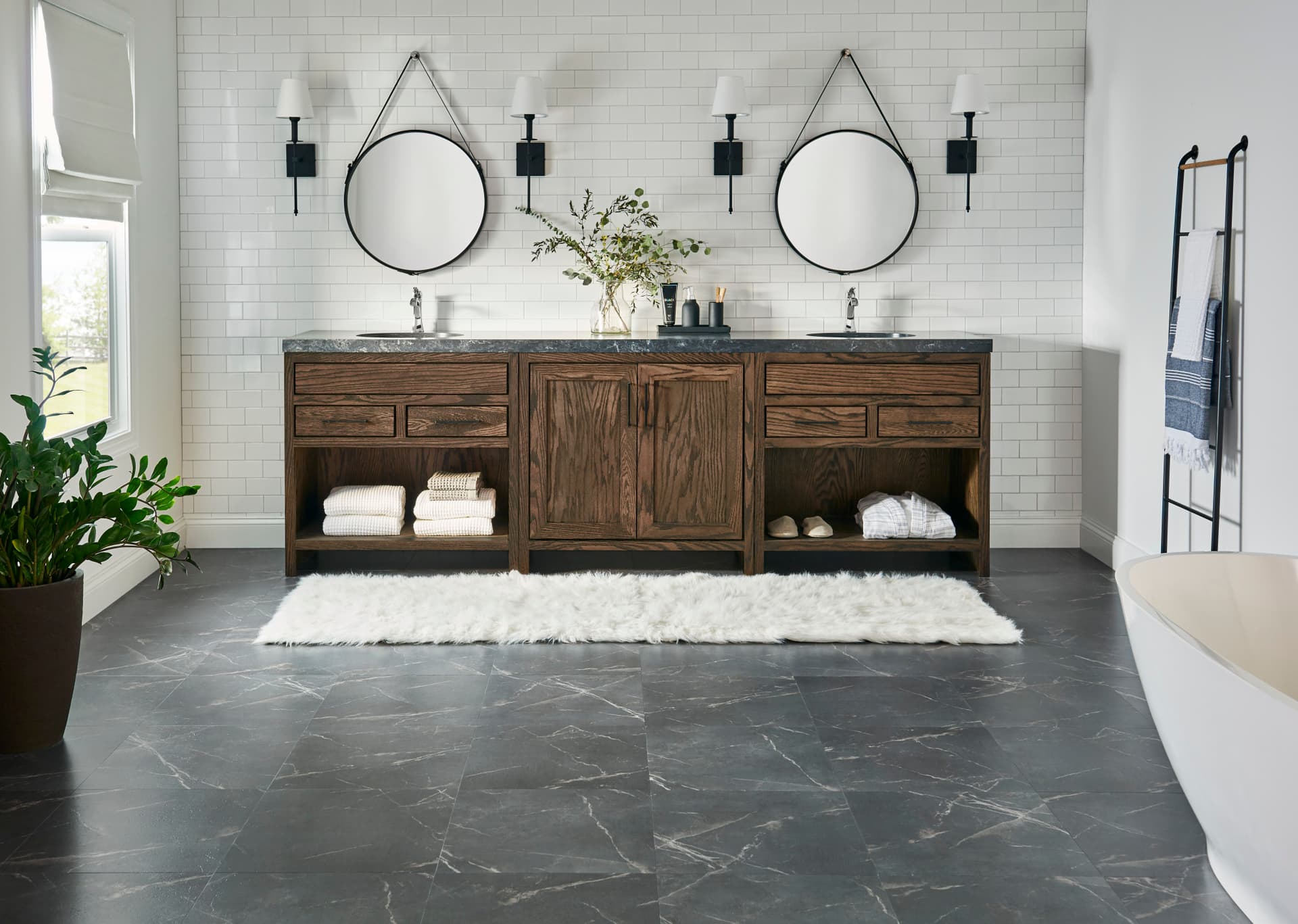 Luxury Vinyl ADURA®Flex Baltic Stone Storm FXT450 | Mannington