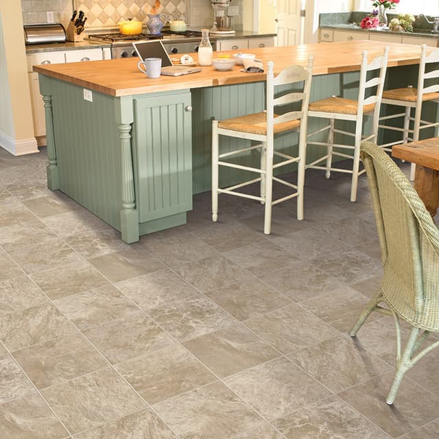 Luxury Vinyl Sheet Silver Muir's Point Riverstone Blend 080002