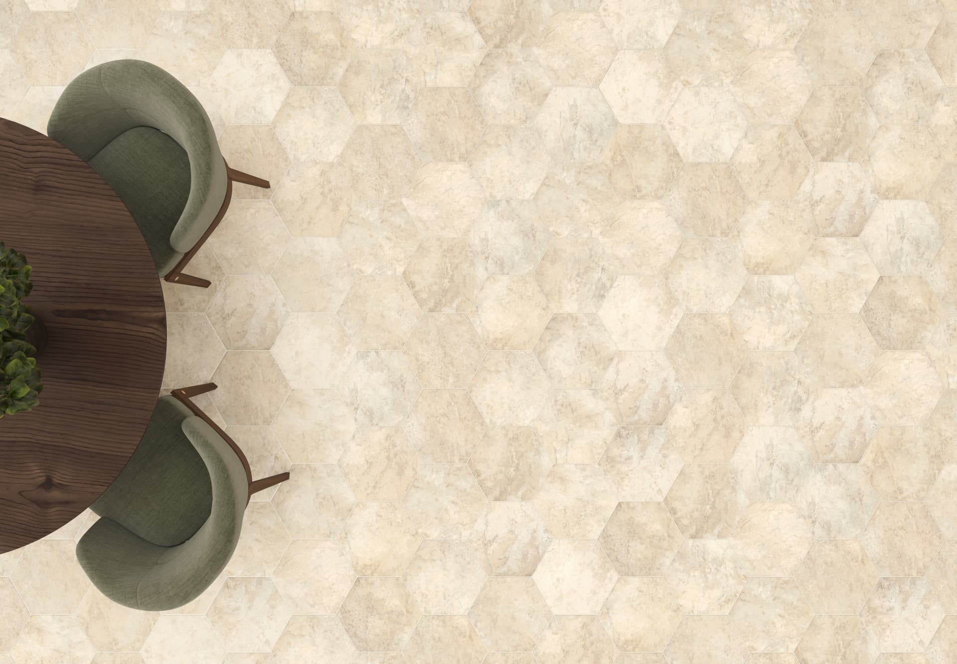 Luxury Vinyl ADURA®APEX Luxxe Hexagon Pearl APS201 | Mannington