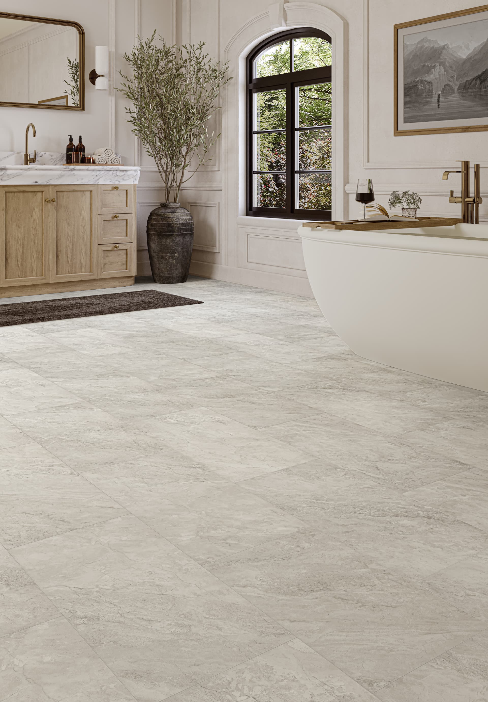 AKIRA　ディアルーナ Luxury Vinyl ADURA®Flex Basilica Granite FXR500 | Mannington