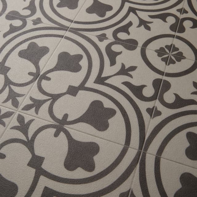 Luxury Vinyl Sheet Silver Deco Wrought Iron 080390