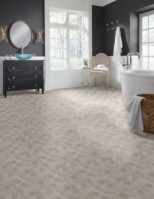 Luxury Vinyl Sheet Silver Oceana Shell 080441