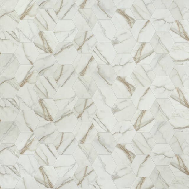 Luxury Vinyl Sheet Silver Carrara Ivory 080470