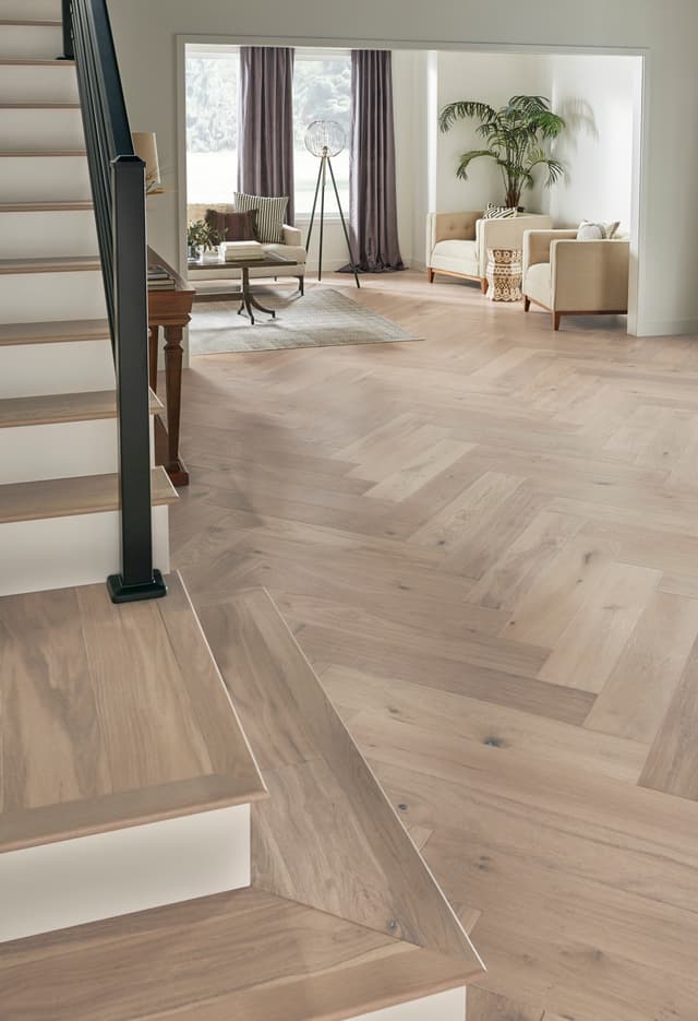 Hardwood Rustics Park City Herringbone Snowcap HPLS37SNWF1
