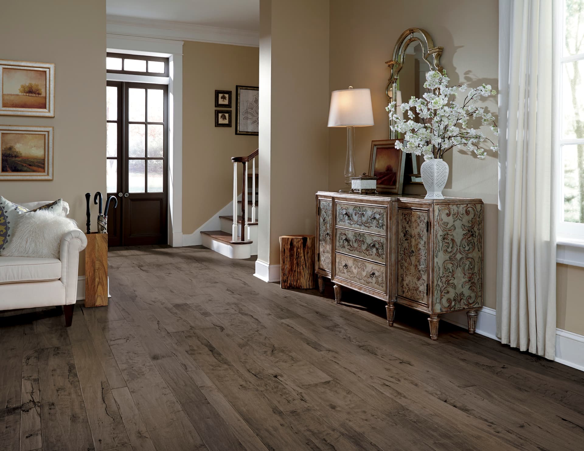 Hardwood Handcrafted Pacaya Mesquite Obsidian PMQ07OBS1 | Mannington Hardwood Handcrafted Pacaya Mesquite Obsidian PMQ07OBS1 | Mannington