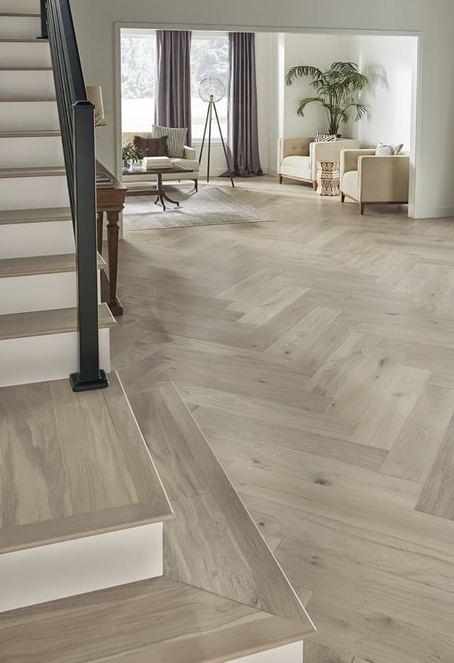 Hardwood Rustics Park City Herringbone Wintry HPLS37WINF1