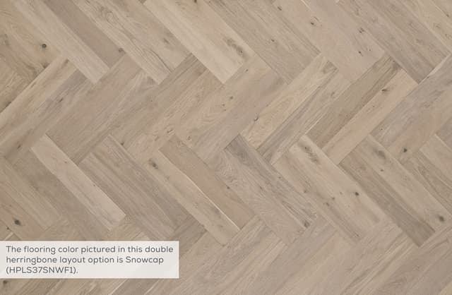Hardwood Rustics Park City Herringbone Wintry HPLS37WINF1