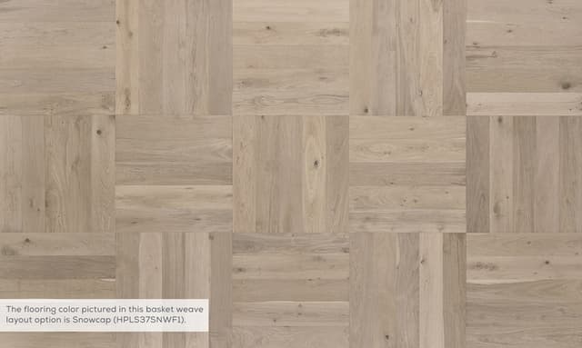 Hardwood Rustics Park City Herringbone Wintry HPLS37WINF1