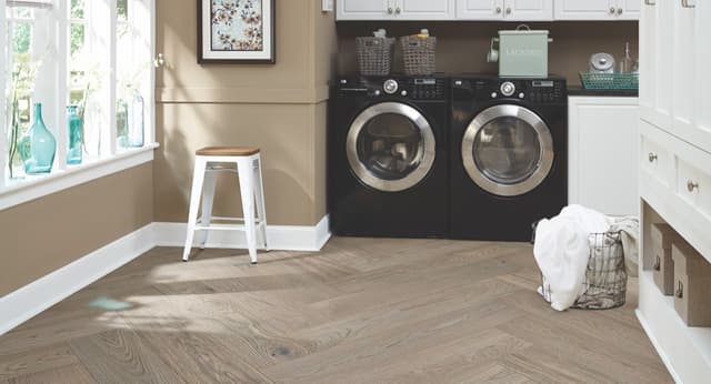 Hardwood Rustics Park City Herringbone Wintry HPLS37WINF1