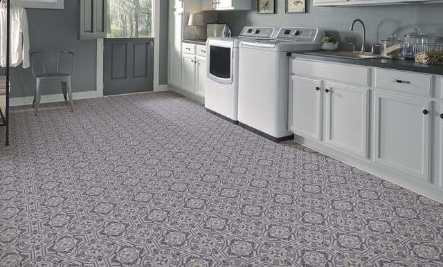 Luxury Vinyl Sheet Platinum Tapestry Linen 130450